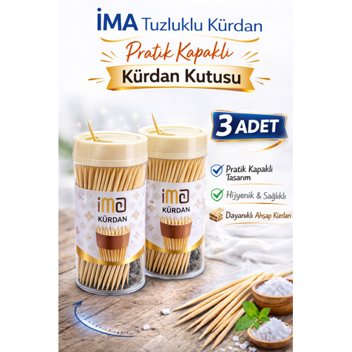 �MA Tuzluklu K�rdan 3 Adet | Pratik Kapakl� K�rdan Kutusu