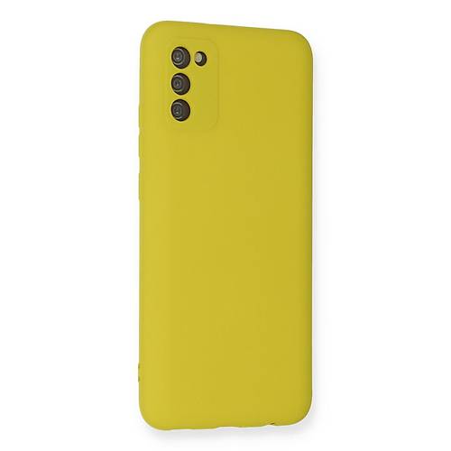 Galaxy A03S K�l�f Nano i�i Kadife Silikon - Sar�