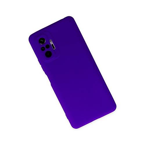 Redmi Note 10 Pro K�l�f Nano i�i Kadife Silikon - Mor