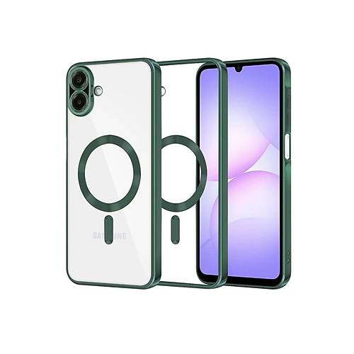 Galaxy A07 4G Kross Magneticsafe Kapak - Koyu Ye�il
