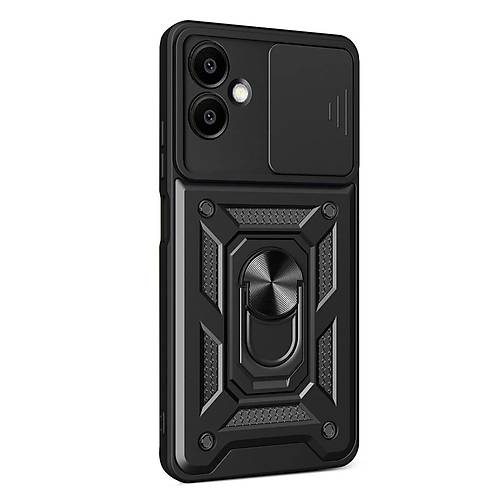 Galaxy A07 4G Pars Lens Y�z�kl� Silikon - Siyah