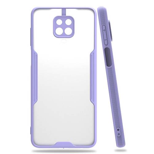 Redmi Note 9S K�l�f Platin Silikon - Lila