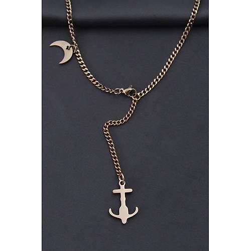 �elik Rose Renk �apa Tasar�ml� Kad�n Kolye