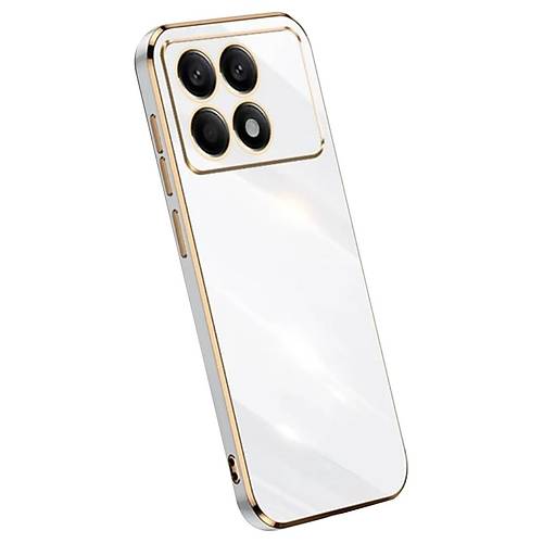 Poco X6 Pro K�l�f Volet Silikon - Beyaz