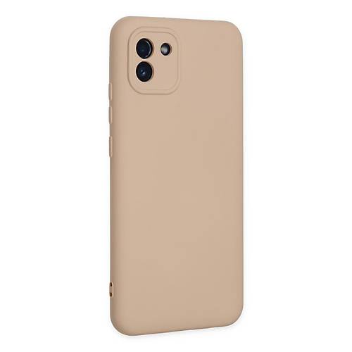 Galaxy A03 K�l�f Nano i�i Kadife Silikon - Pudra