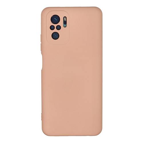 Redmi Note 10 K�l�f Nano i�i Kadife Silikon - Pudra