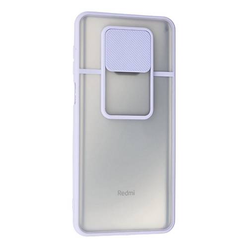 Redmi Note 9 Pro K�l�f Palm Buzlu Kamera S�rg�l� Silikon - Lila
