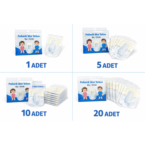 Pediatrik �drar Torbas� Yap��kanl� Steril �drar Toplama Torbas� (K�z/Erkek)