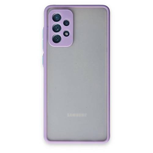 Galaxy A72 K�l�f Montreal Silikon Kapak - Mor