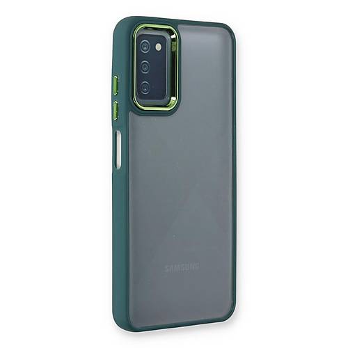 Galaxy A03S K�l�f Dora Kapak - Haki Ye�il