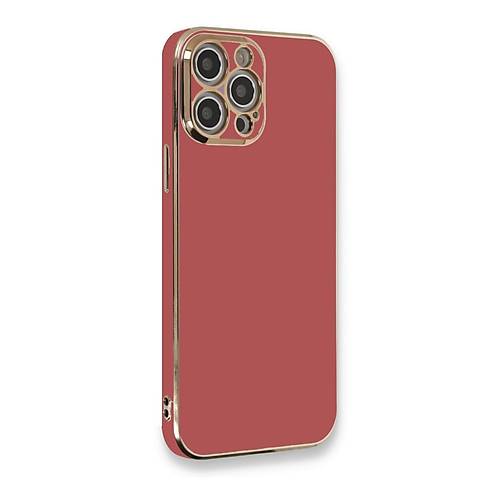 iPhone 12 Pro K�l�f Volet Silikon - K�rm�z�