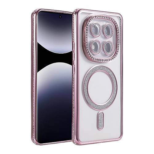 Redmi Note 14 Pro 4G Joke Simli Magneticsafe K�l�f - Pembe