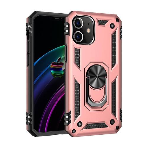 iPhone 12 Mini K�l�f Sofya Y�z�kl� Silikon Kapak - Rose