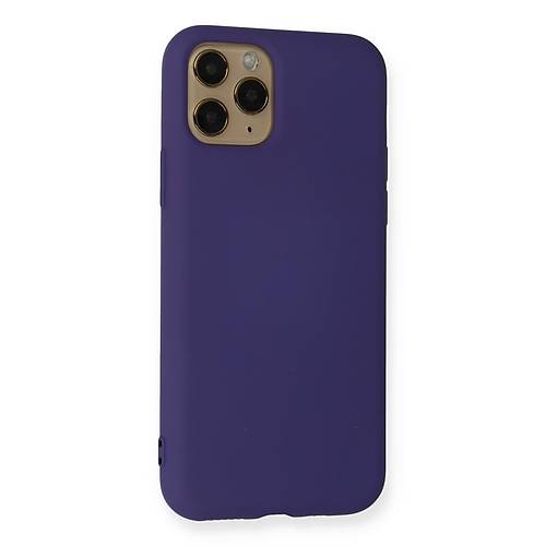 iPhone 11 Pro K�l�f Nano i�i Kadife Silikon - Mor
