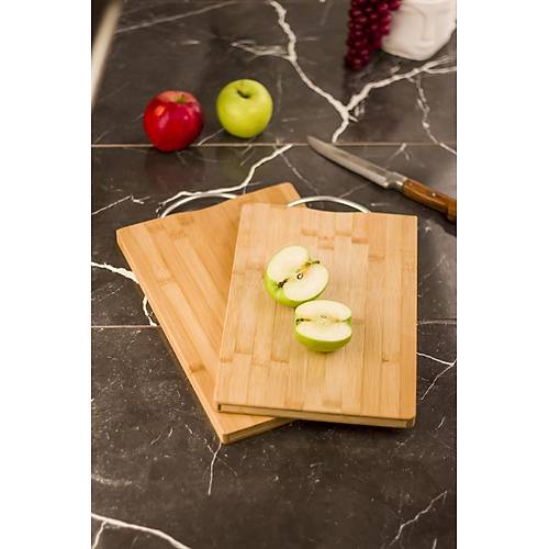2 L� Bambu Kesme Tahtas� Sunum Tahtas� 22x32
