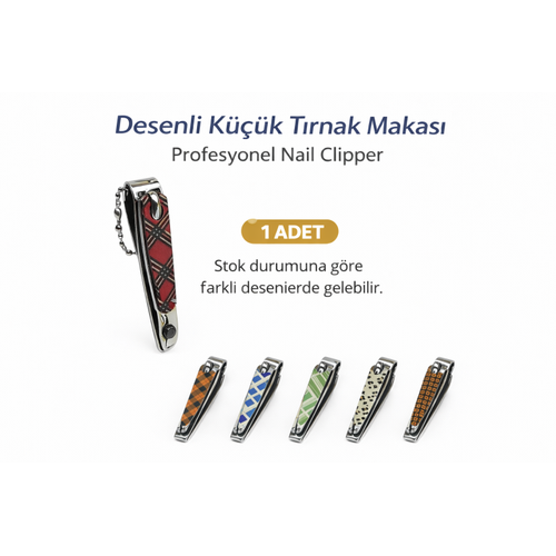 Profesyonel K���k T�rnak Makas� Desenli Nail Clipper 1 Adet