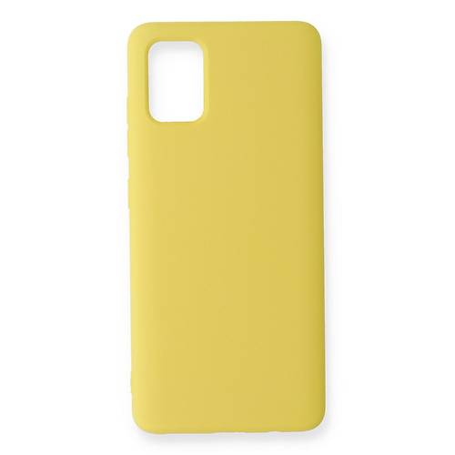 Galaxy A51 K�l�f Nano i�i Kadife Silikon - Sar�