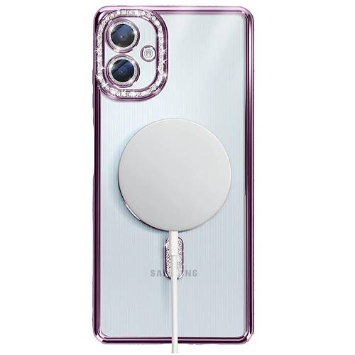 Galaxy A06 Joke Simli Magneticsafe K�l�f - Derin Mor