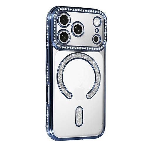 iPhone 17 Pro Max Joke Simli Magneticsafe K�l�f - Mavi