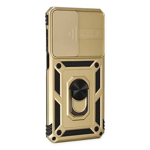 Galaxy M33 K�l�f Pars Lens Y�z�kl� Silikon - Gold