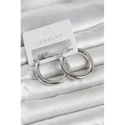 G�m�� Renk Pirin� Halka 30 mm Kad�n K�pe
