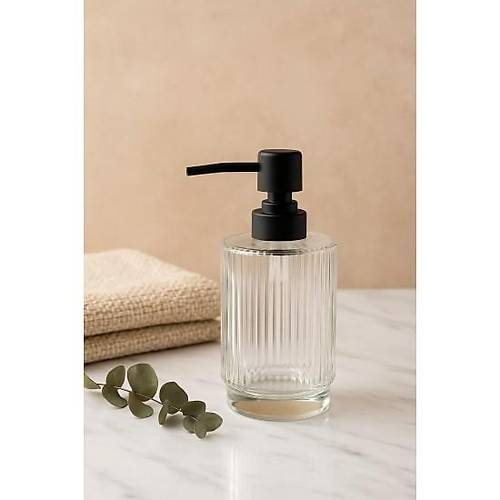 Cam �effaf S�v� Sabunluk 200 ml Banyo Lavabo