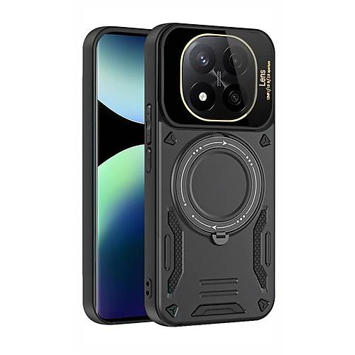 14T Pro K�l�f Joy Lens Standl� Kapak - Siyah