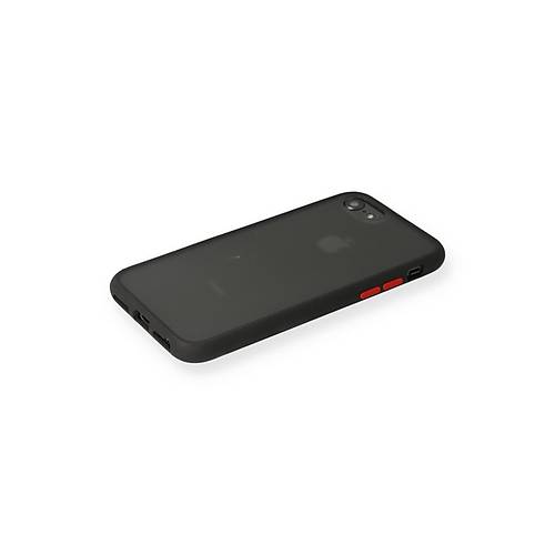 iPhone 7 K�l�f Montreal Silikon Kapak - Siyah