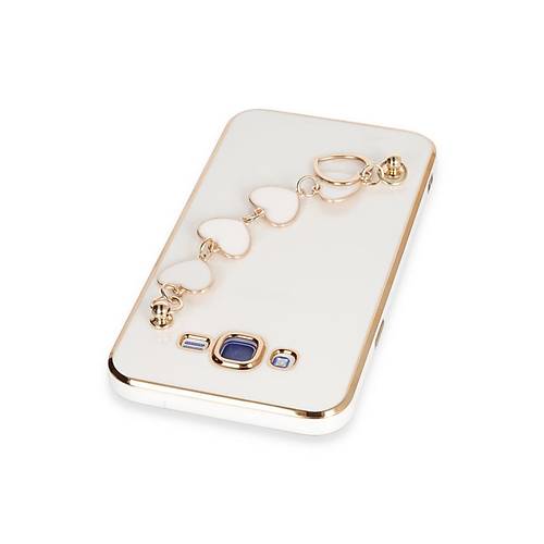 Galaxy J7 K�l�f Esila Silikon - Beyaz
