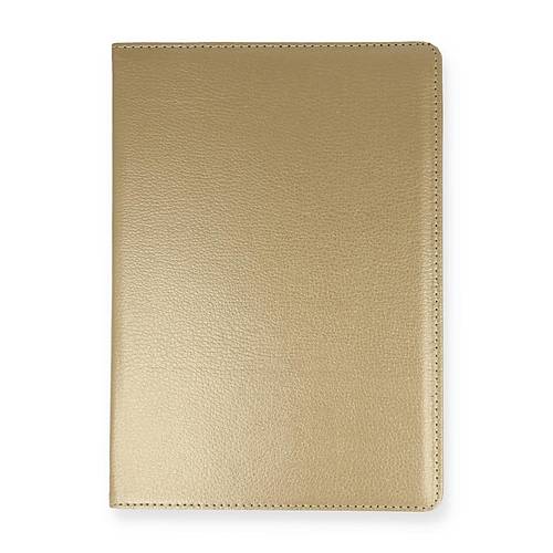 Galaxy Tab A9 Plus K�l�f 360 Tablet Deri K�l�f - Gold