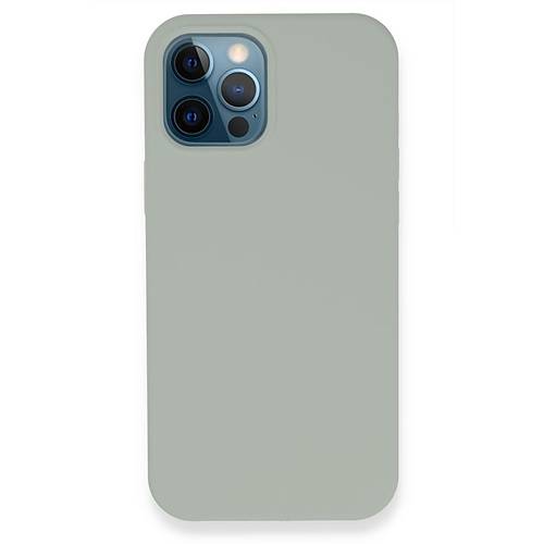 iPhone 12 Pro K�l�f Lansman Legant Silikon - A��k Gri
