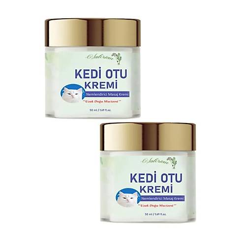 Kedi Otu Y�ksek Etkili Rahatlat�c� Masaj Bak�m Kremi 50ml 2 Adet