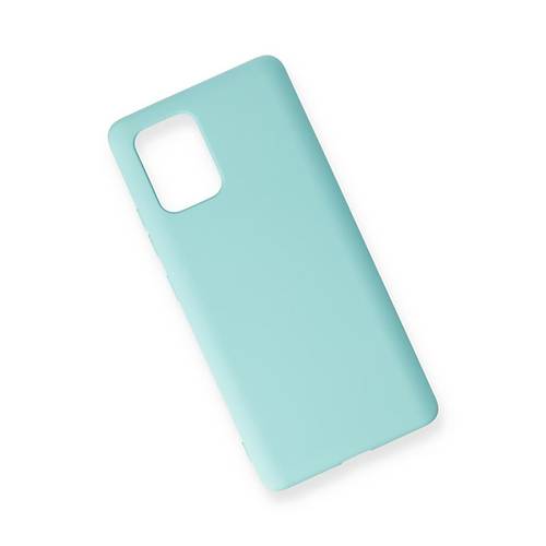 Galaxy A91 / S10 Lite K�l�f Nano i�i Kadife Silikon - Turkuaz