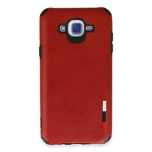 Galaxy J7 K�l�f Loop Deri Silikon - K�rm�z�
