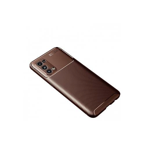 Reno 5 K�l�f Auto Focus Karbon Kapak - Kahverengi