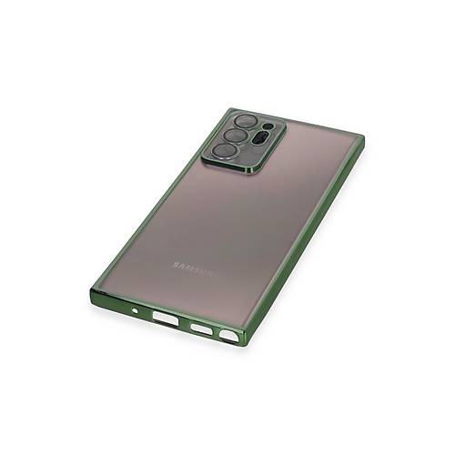 Galaxy Note 20 Ultra K�l�f Razer Lensli Silikon - Ye�il