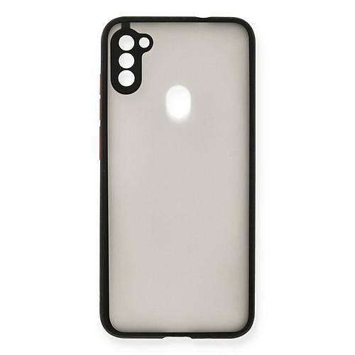 Galaxy A11 K�l�f Montreal Silikon Kapak - Siyah