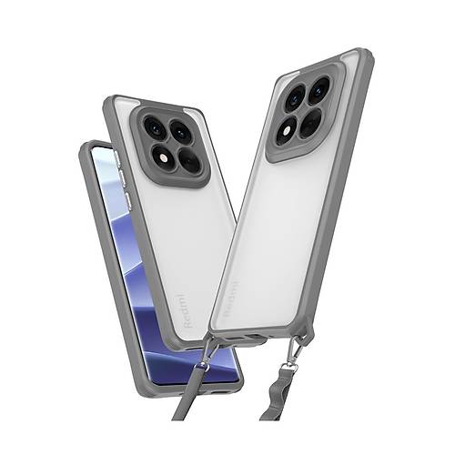 Redmi Note 14 Pro 5G K�l�f Penta Silikon K�l�f - Titan Gri