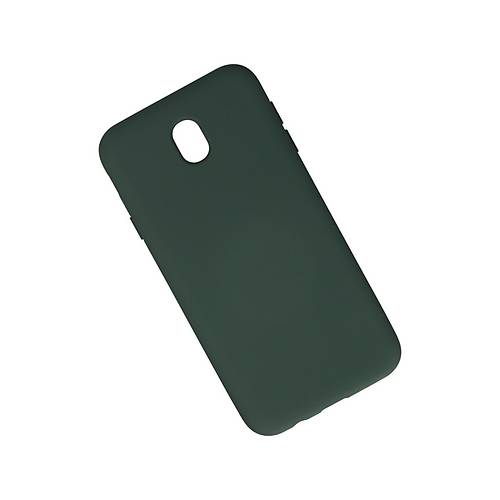Galaxy J7 Pro / J730 K�l�f Nano i�i Kadife Silikon - Koyu Ye�il