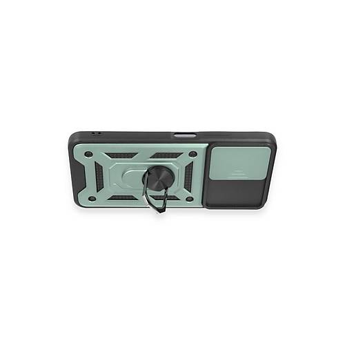 Redmi Note 12 5G K�l�f Pars Lens Y�z�kl� Silikon - Ye�il