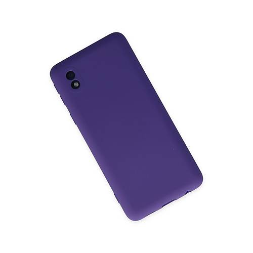 Galaxy A01 Core K�l�f Nano i�i Kadife Silikon - Mor