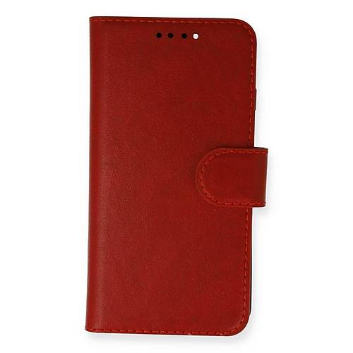 Realme C25 K�l�f Trend S Plus Kapakl� K�l�f - K�rm�z�
