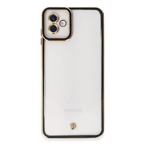 Galaxy A04 K�l�f Liva Lens Silikon - Siyah