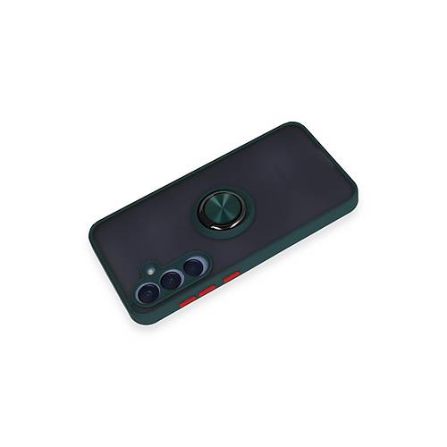 Galaxy A35 5G K�l�f Montreal Y�z�kl� Silikon Kapak - Ye�il