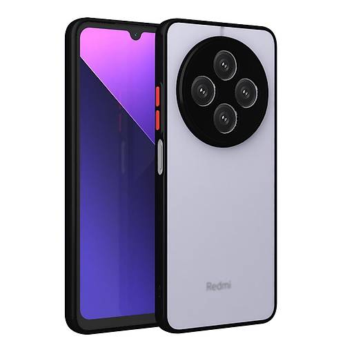 Redmi 14C K�l�f Montreal Silikon Kapak - Siyah