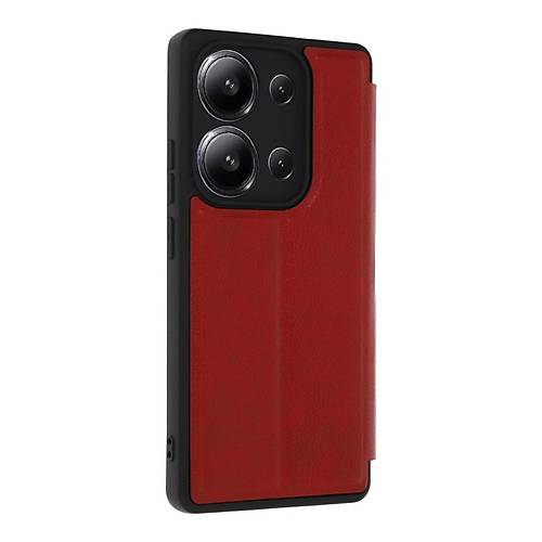 Redmi 15C 4G Flip Cover - K�rm�z�