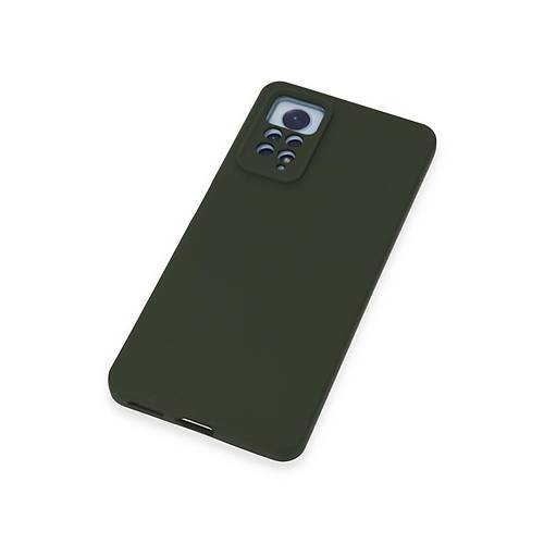Redmi Note 12 Pro 4G K�l�f Nano i�i Kadife Silikon - Koyu Ye�il