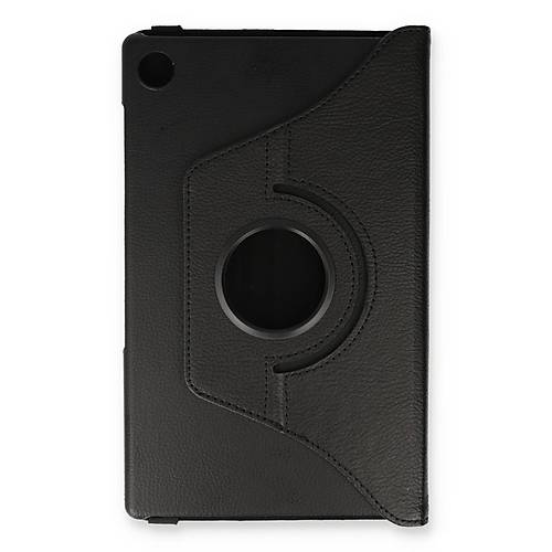 M10 HD X306F K�l�f 360 Tablet Deri K�l�f - Siyah