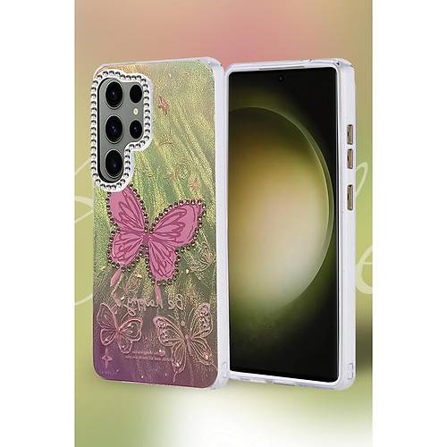 Galaxy S25 Ultra K�l�f Blade Aynal� Desenli Kapak - Desen 3