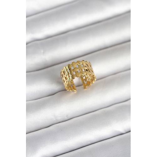 316L �elik Gold Renk Has�r Model Kad�n Y�z�k